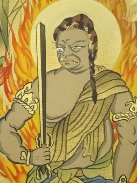 掛け軸 『 十三佛 』 福田素仙 作 絹本 共箱 希少 軸装 掛軸 美品 です。 道具 ] - 道具 福田素仙筆 十三仏 肉筆絹本掛軸（共箱） | ネット